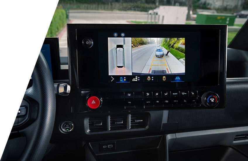 Infotainment Screen inside a GM Envolve vehicle.