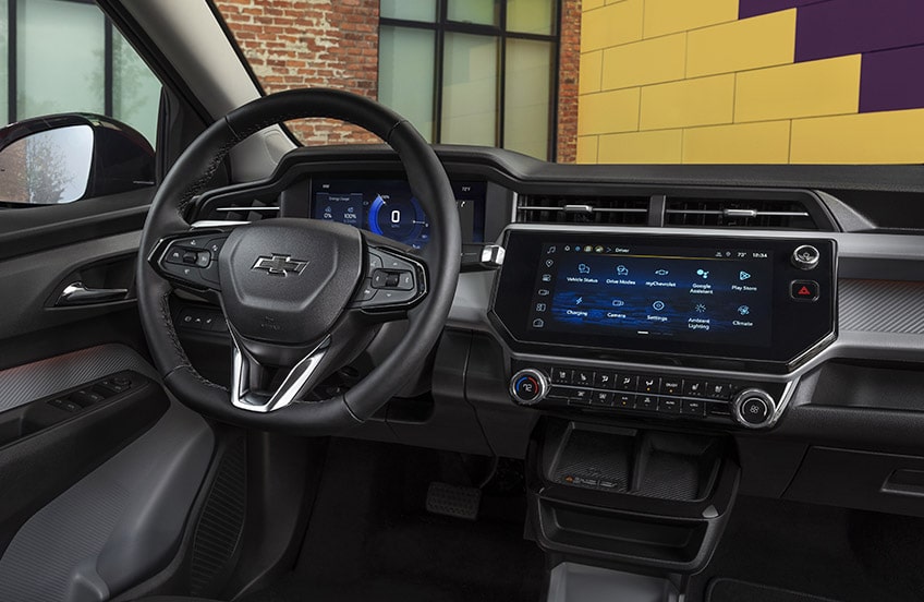 Infotainment Screen inside a GM Envolve vehicle.