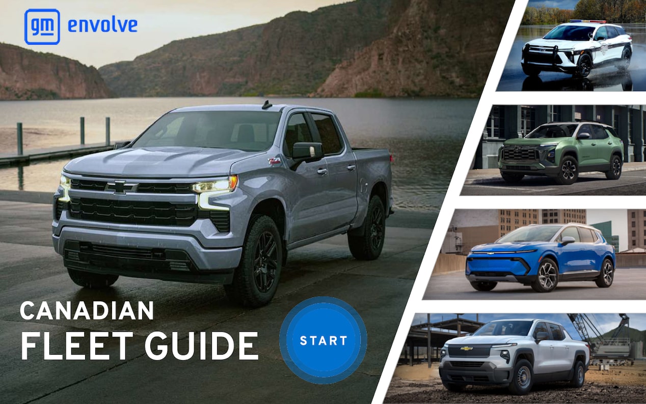 A collage of GM Envolve vehicles for the Fleet Guide.