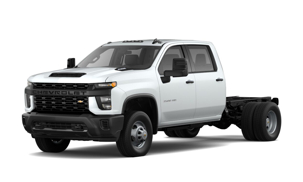 2026 Chevrolet Silverado 3500hd Chassis cab in 3/4 view.
