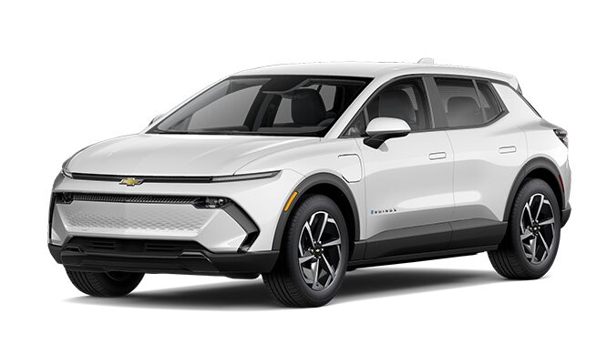 A left-facing quarter view of the 2026 Chevrolet Equinox EV