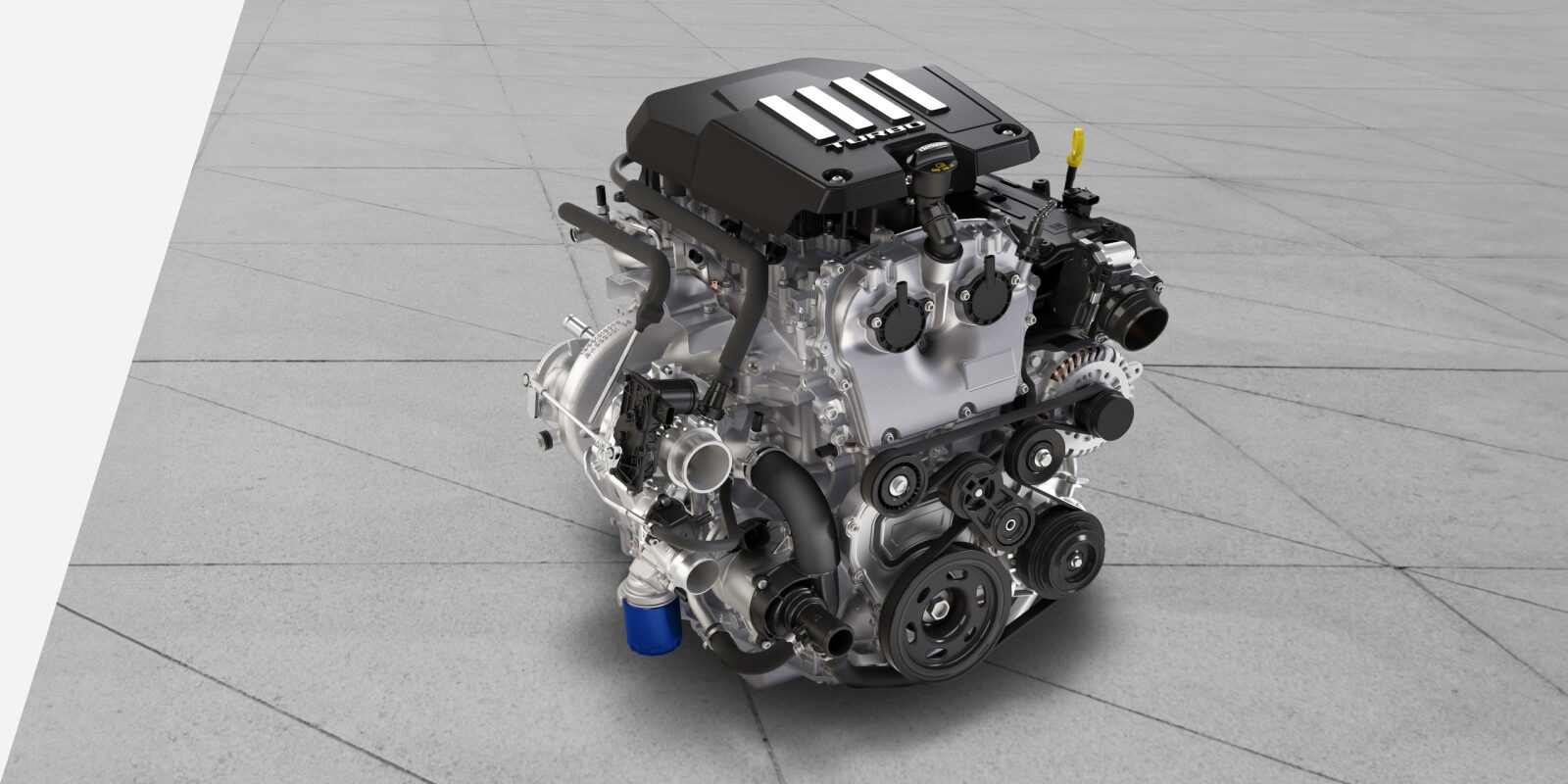 a GM truck engine