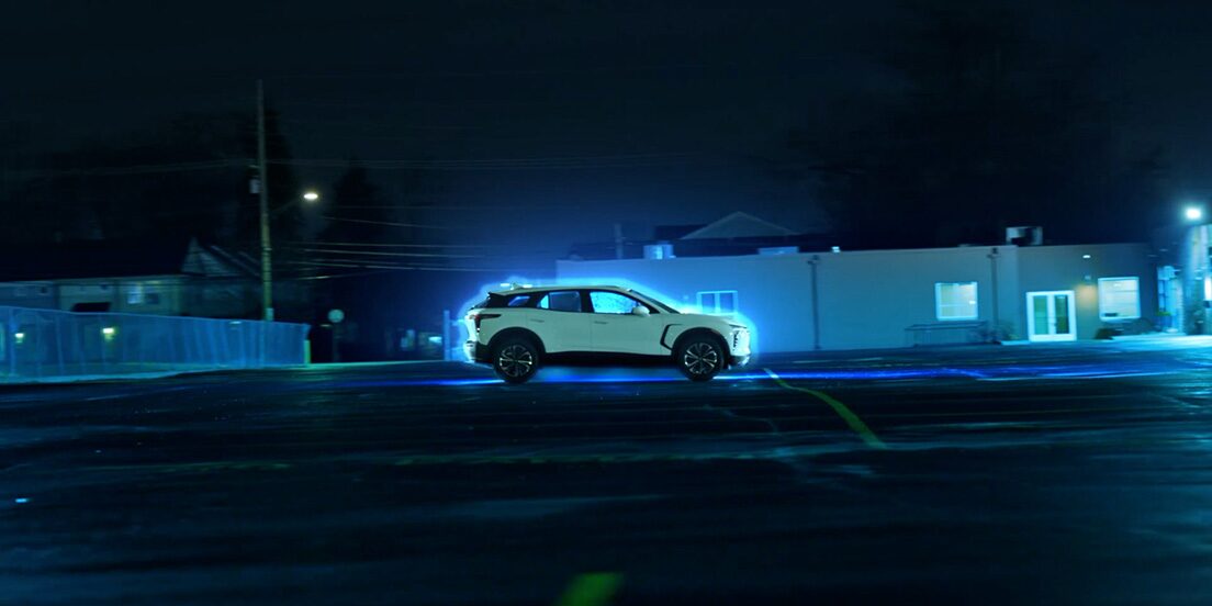 A Blazer EV protected by Drive Block