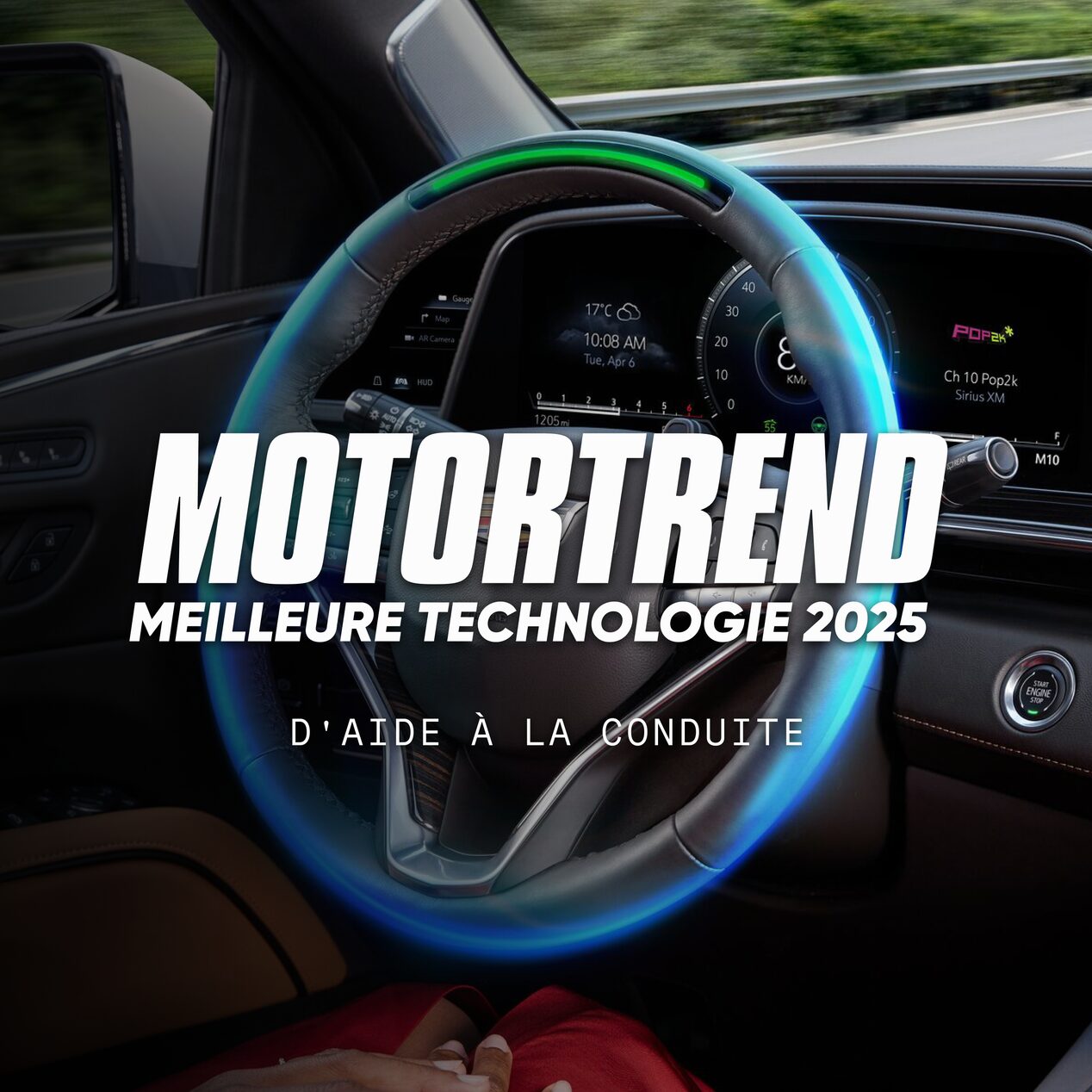 Chevrolet avec Super Cruise incluant le volant.