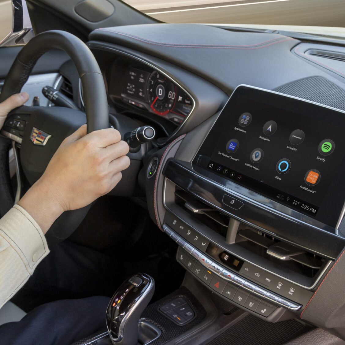 Certaines fonctionnalités OnStar peuvent être accédées à partir de l’écran du véhicule.